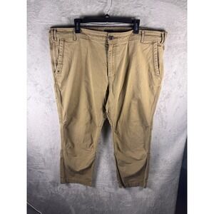 Cabela's Pants Mens 46x30 Beige Stretch Canvas Carpenter Relaxed Fit Workwear